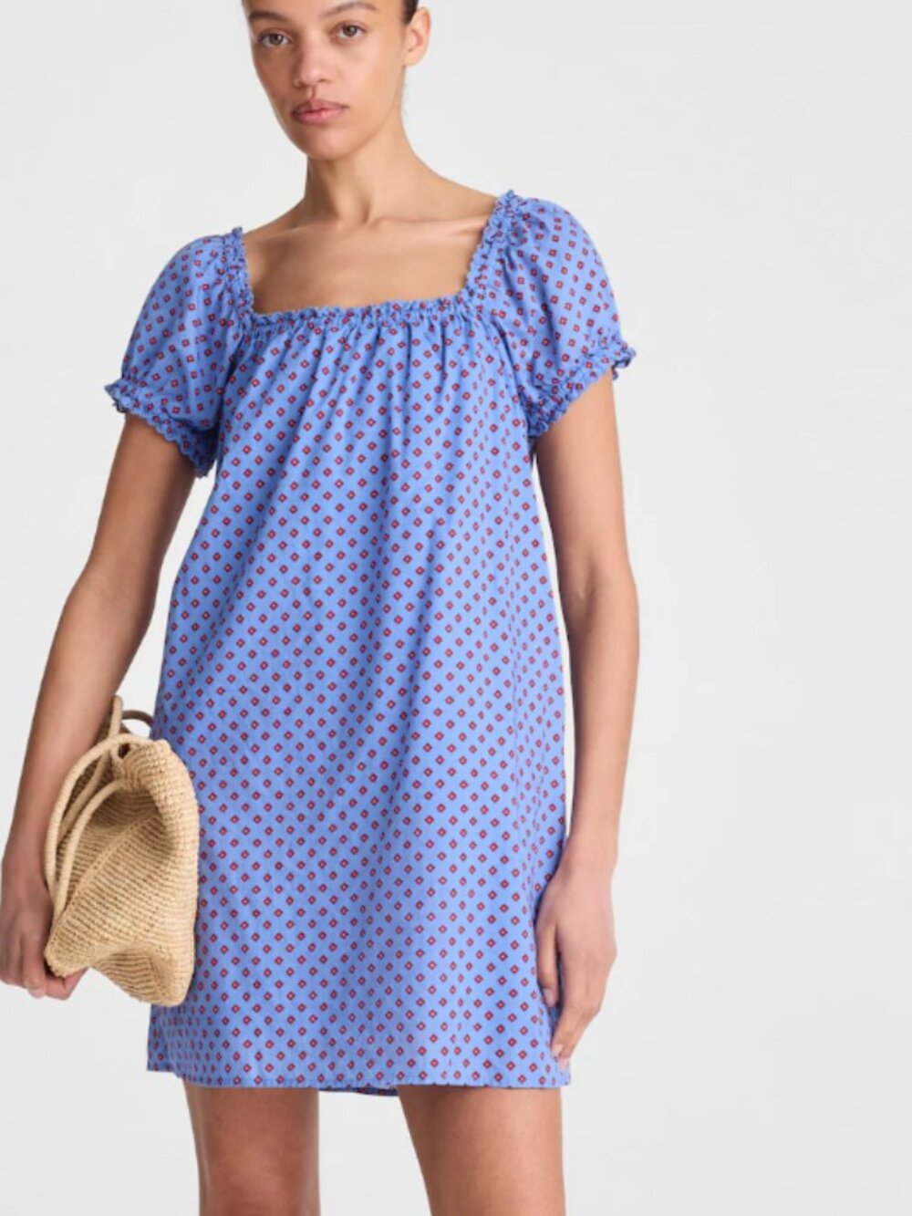 Madewell The Chateau Mini Dress Cottagecore Girlhoodcore Prairie Preppy Sz L
